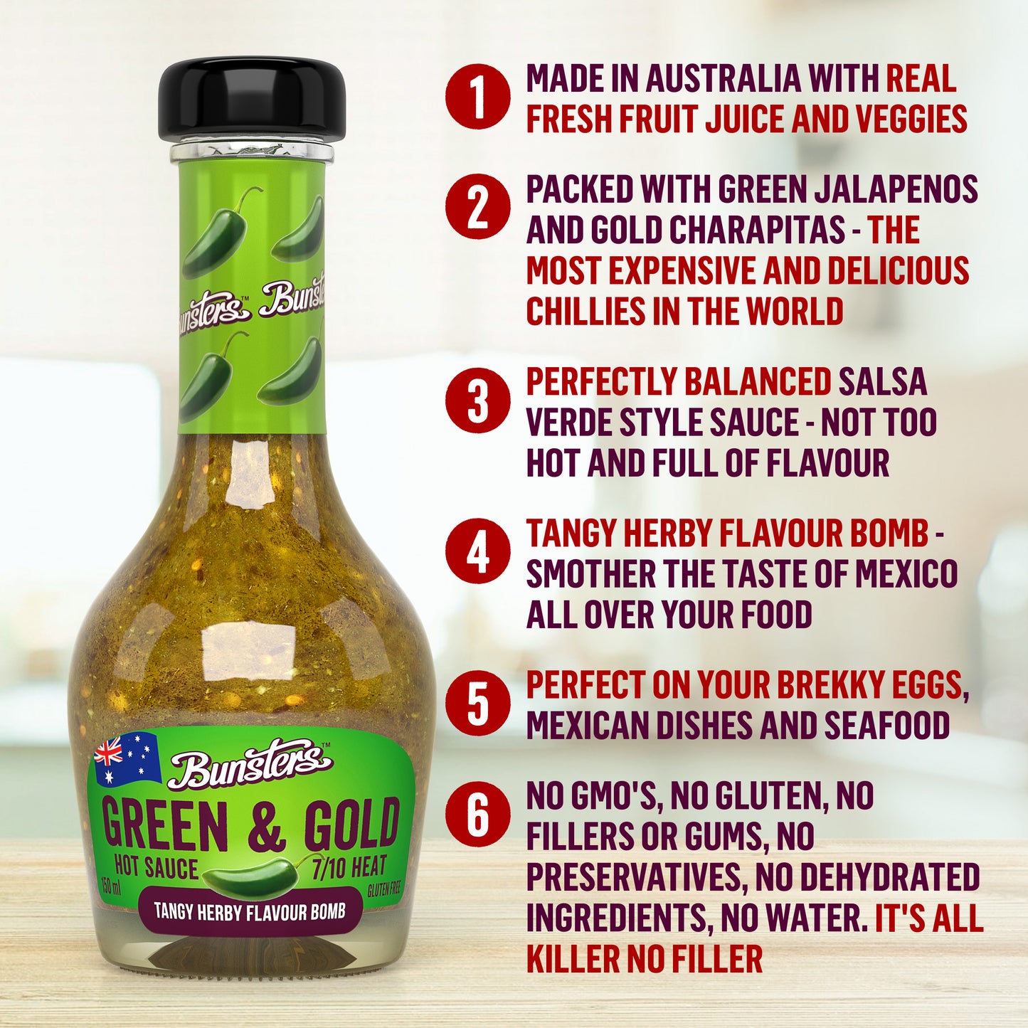 🌶️🌶️ Green and Gold (Case of 6)