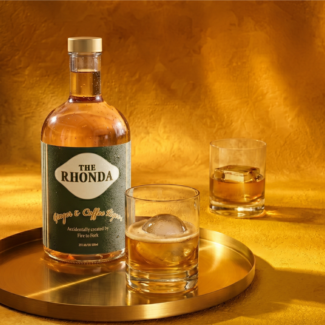 PRESALE - Fire to Fork - Limited Edition "RHONDA" Ginger & Coffee Liquor 500ml