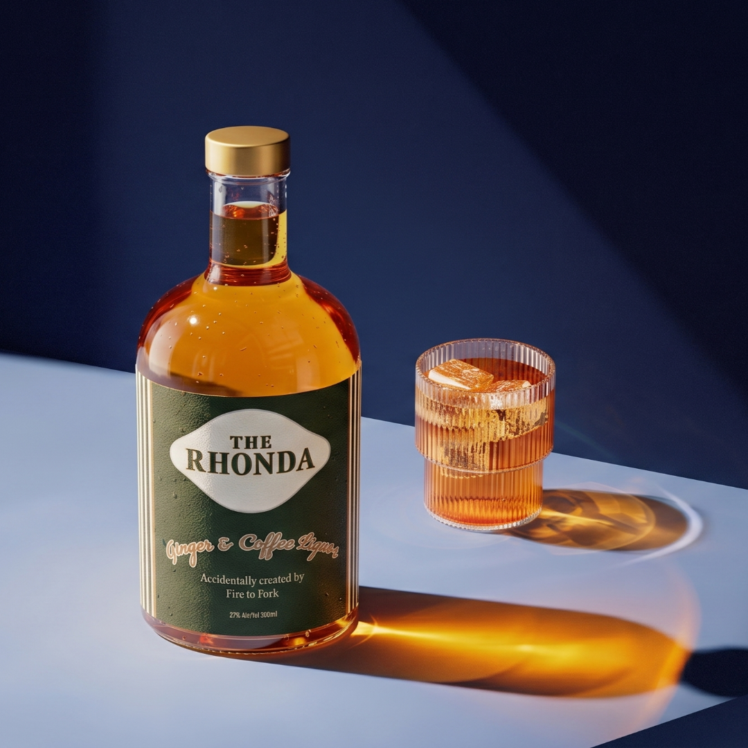 PRESALE - Fire to Fork - Limited Edition "RHONDA" Ginger & Coffee Liquor 500ml
