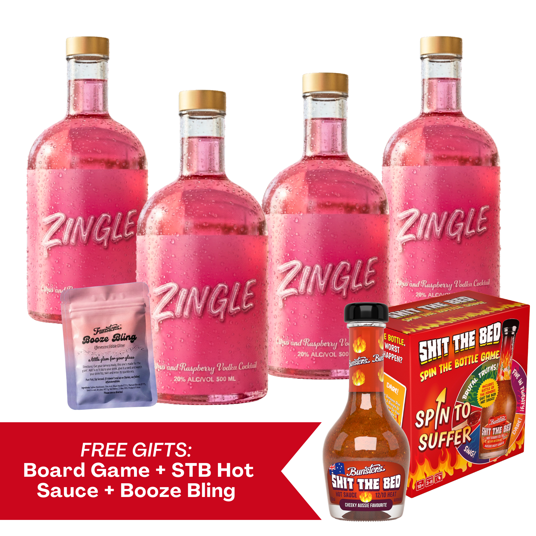 Case of Zingle - 4 x 500ml Bottles