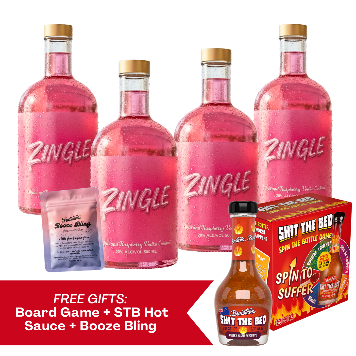 Case of Zingle - 4 x 500ml Bottles