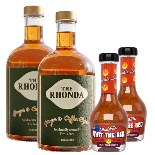 Fire to Fork Favourites Pack - with Limited Edition "RHONDA" Ginger & Coffee Liquor