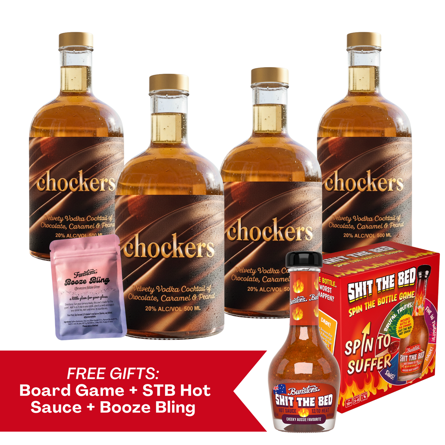 Case of Chockers- 4 x 500ml Bottles