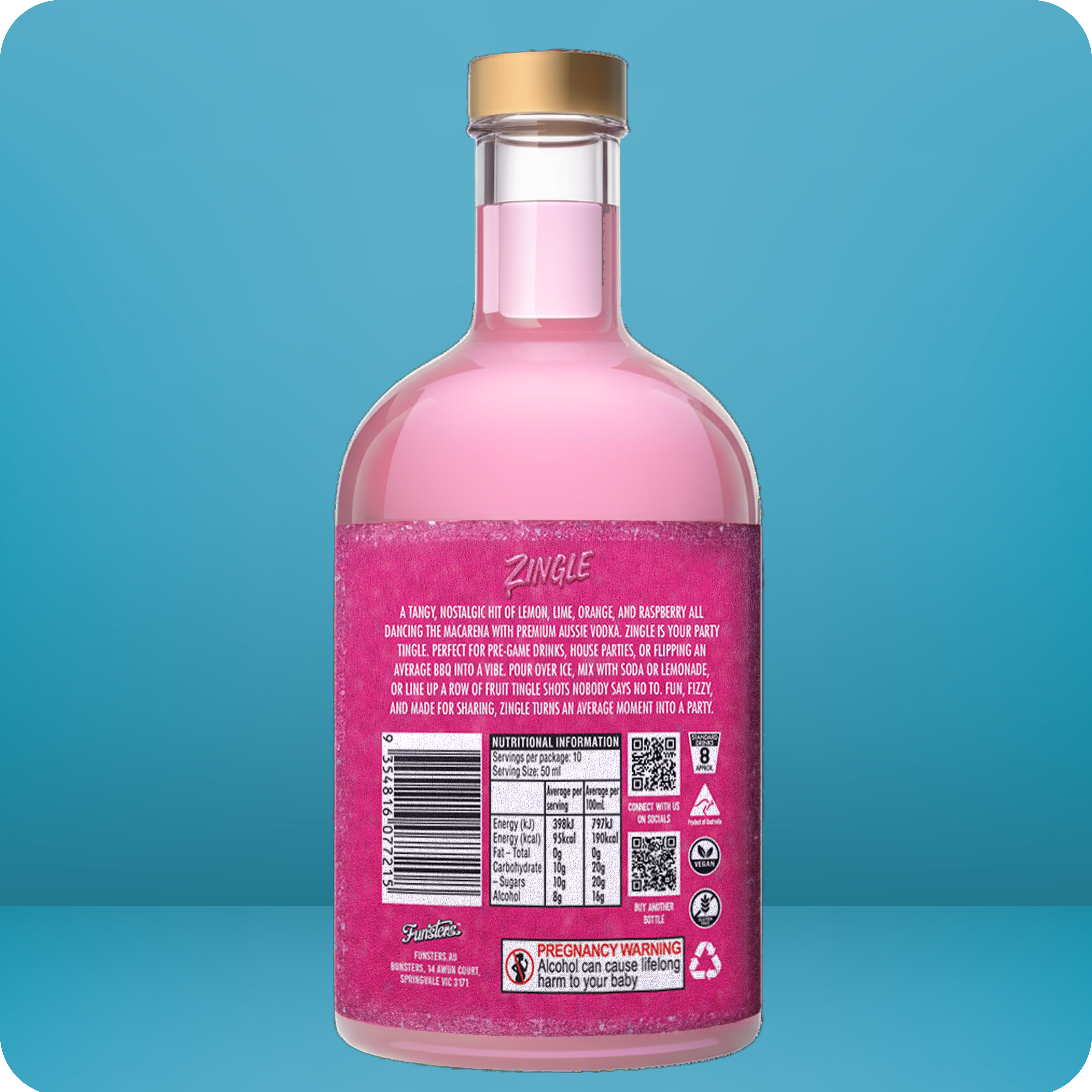 Zingle - Lemon, Lime, Orange & Raspberry (Fruit Tingles)