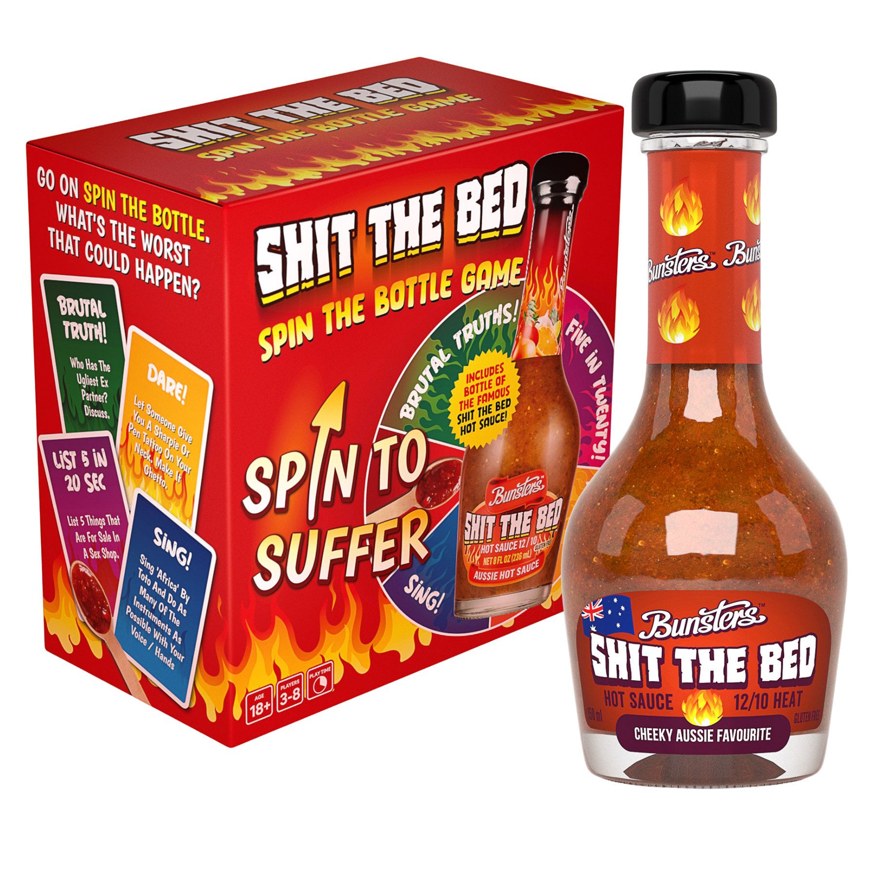 Shit the Bed Game (includes sauce)